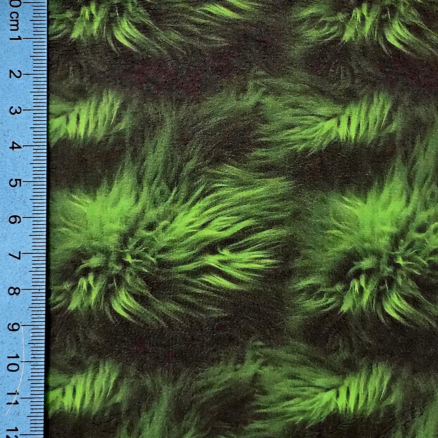 Green Fur Effect Artisan Leatherette