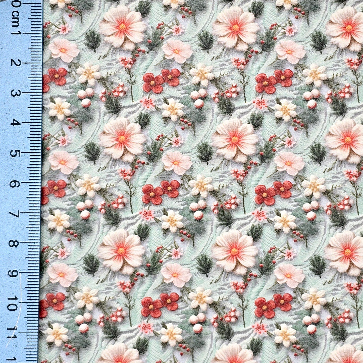 Pastel Christmas Floral Collection Style 2 Artisan Leatherette