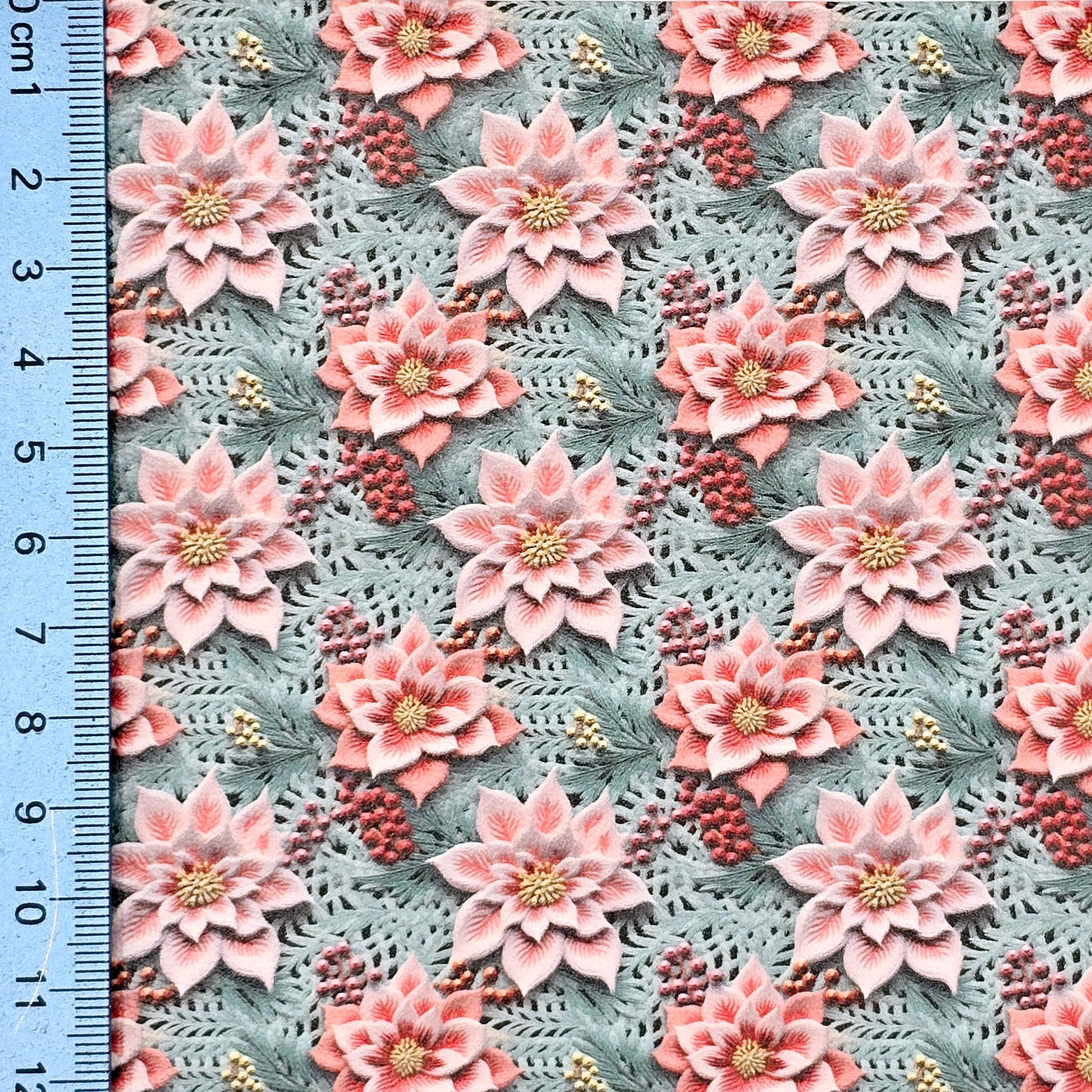 Pastel Christmas Floral Collection Style 1 Artisan Leatherette