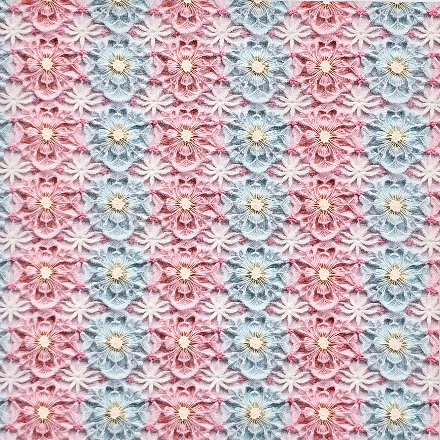 Pastel Christmas Floral Collection Style 4 Artisan Leatherette