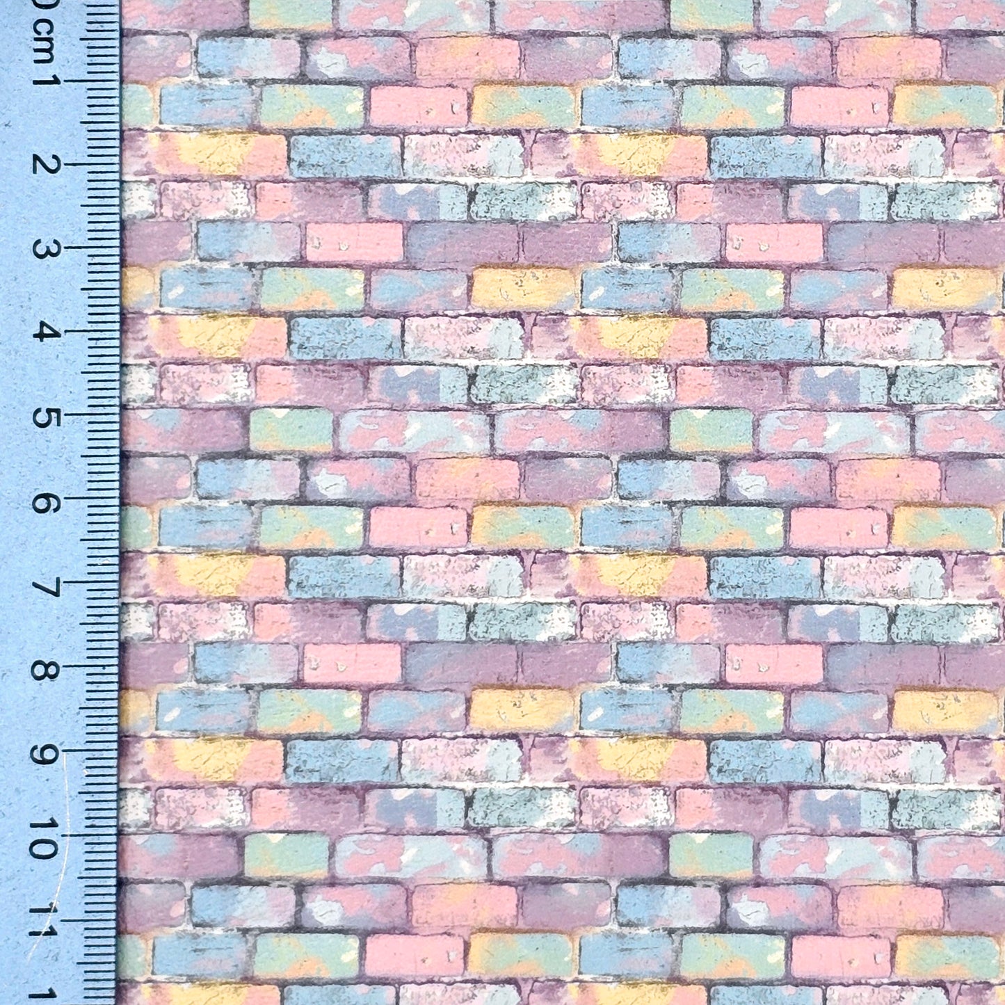 Pastel Brick Wall Artisan Leatherette