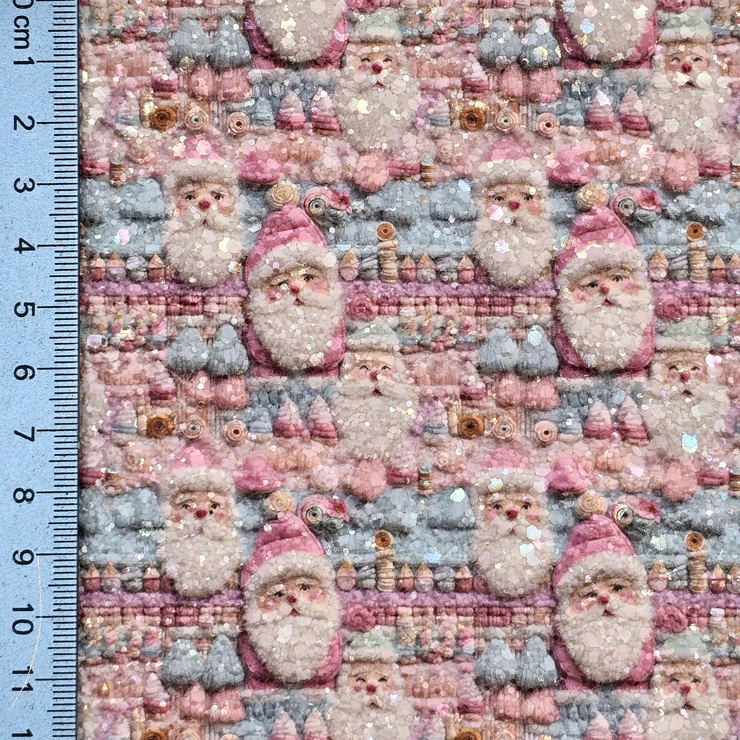 Embroidery Santa Chunky Glitter