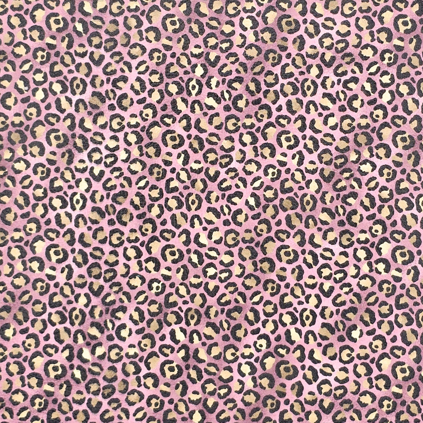 Pink & Gold Leopard Artisan Leatherette