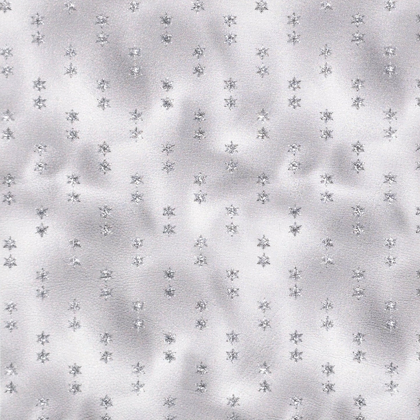 Silver Stars on Silver Faux Metallic Artisan Leatherette