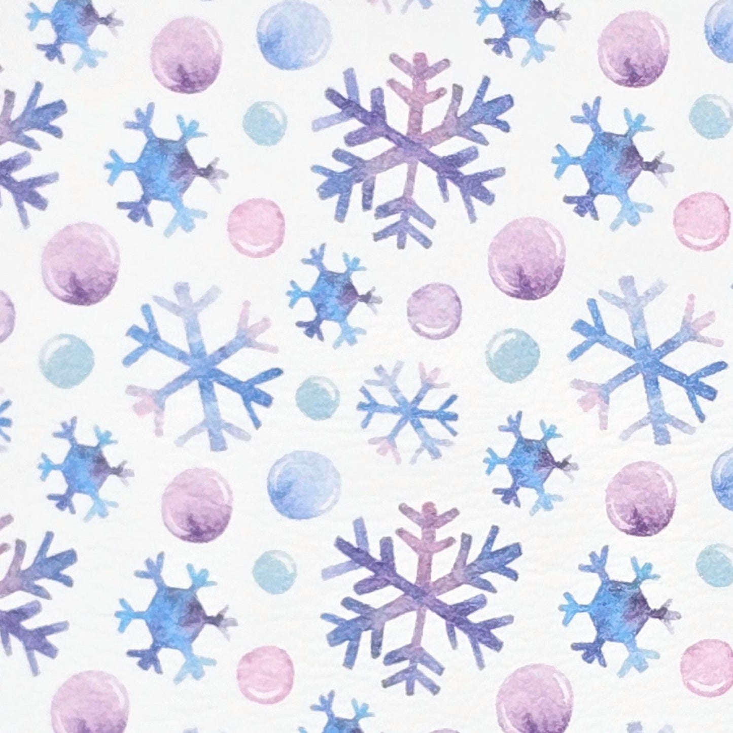 Watercolour Snow Artisan Leatherette