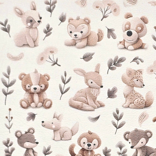 Felt Woodland Animals Artisan Leatherette