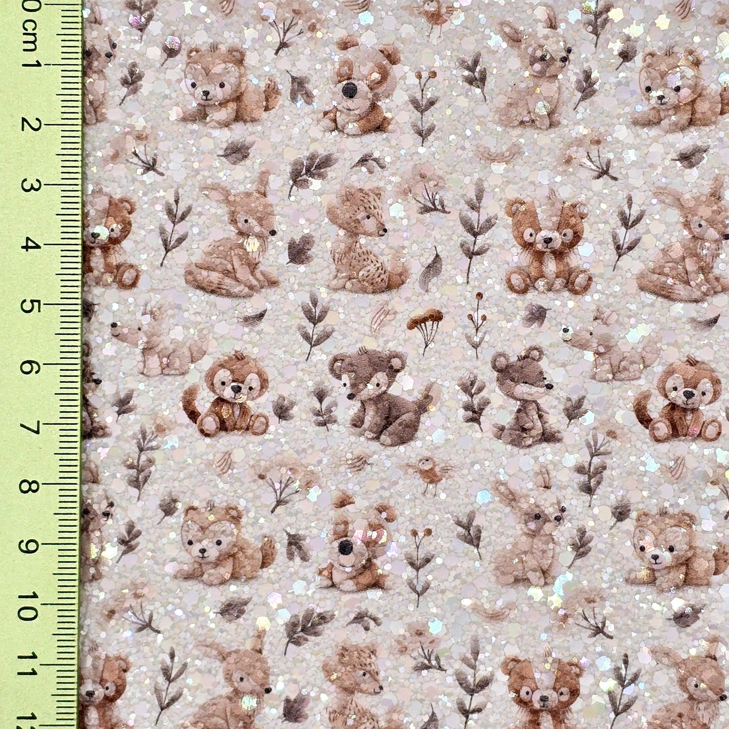 Felt Woodland Animals Chunky Glitter