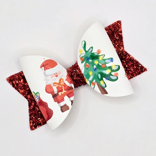 Santa and the Christmas Tree Fabric Roll