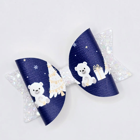 Cute Polar Bears Fabric Roll