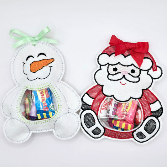 Santa and Snowman Treat Bags