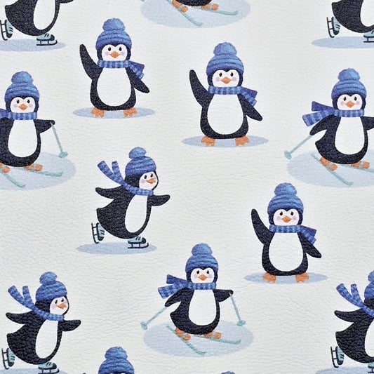 Penguins at Play Artisan Leatherette