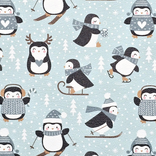 Icy Penguins Artisan Leatherette