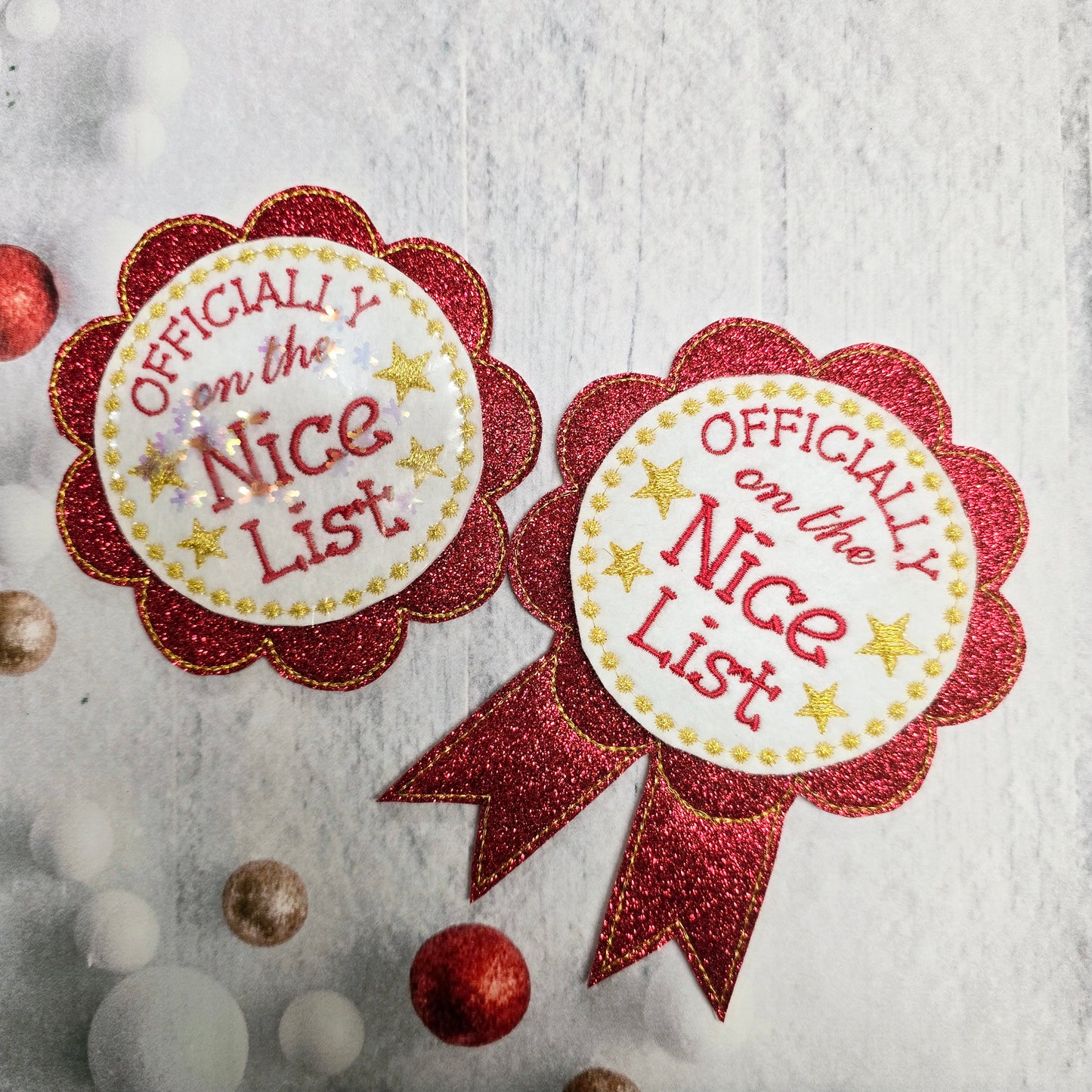 Officially on the Nice List Badge Kits