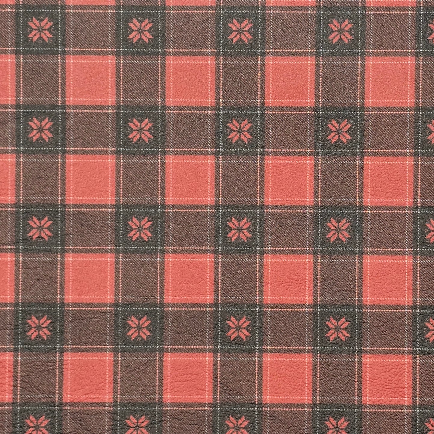 Tiny Flower Tartan Artisan Leatherette