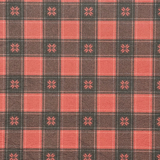 Tiny Flower Tartan Artisan Leatherette