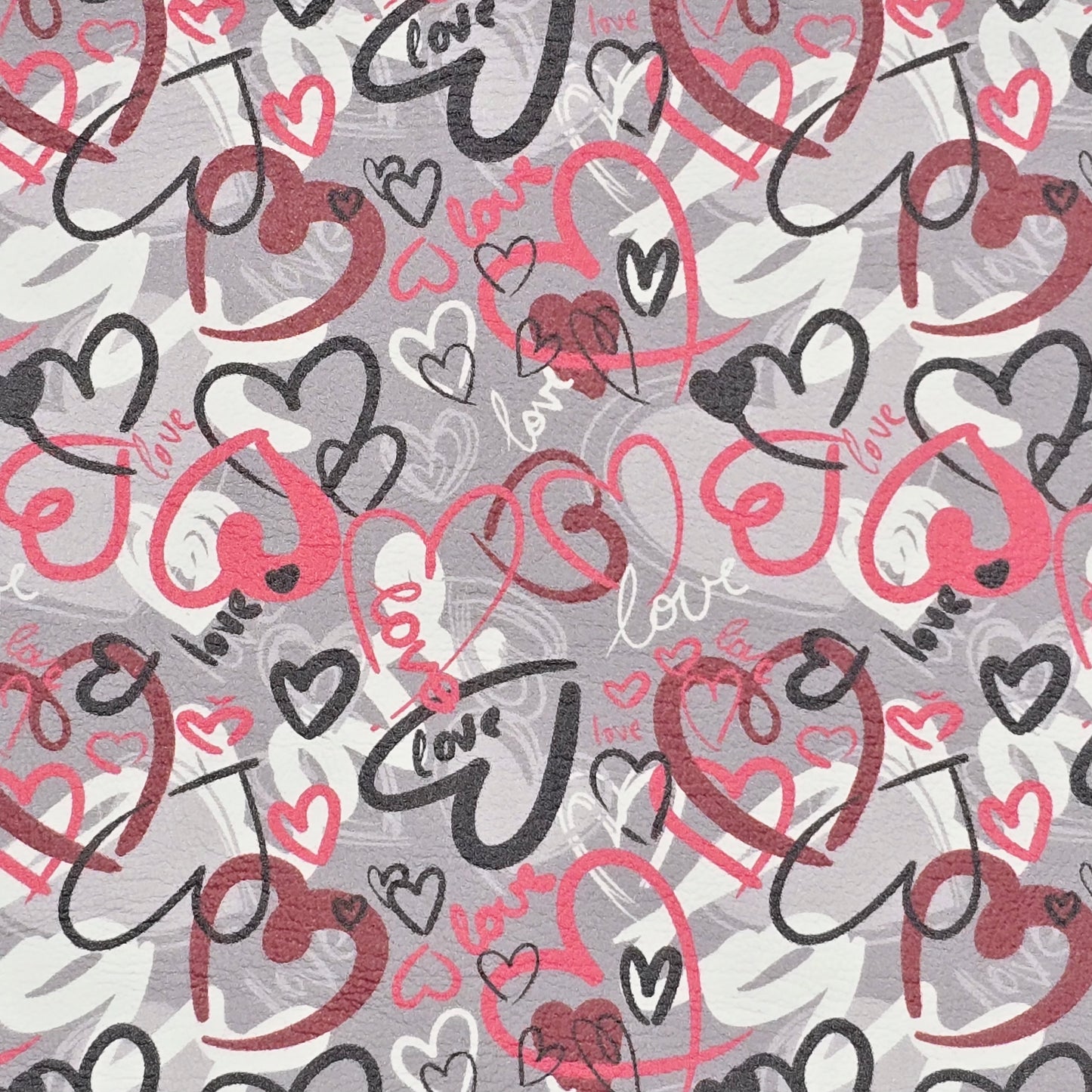 Doodle Hearts Artisan Leatherette