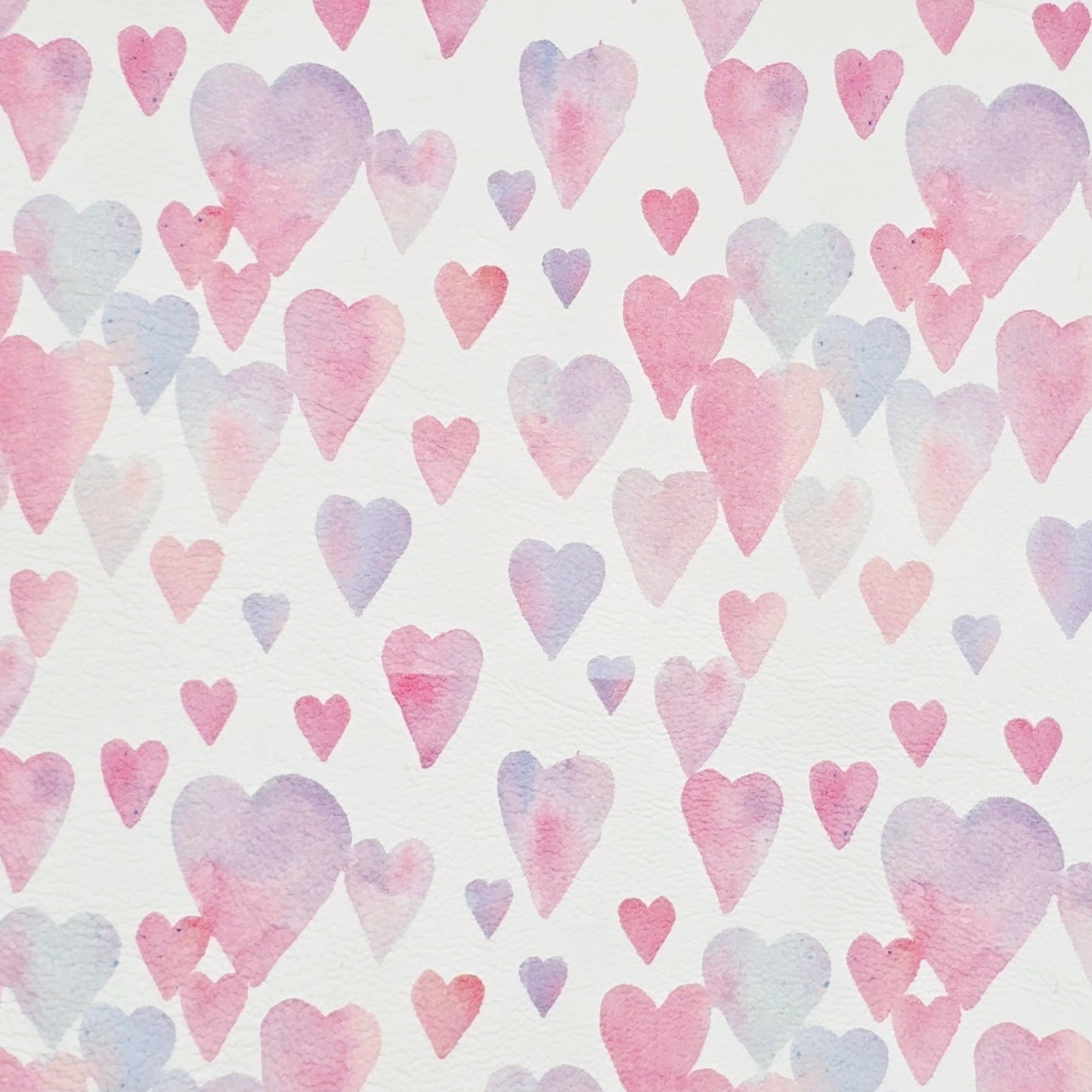 Watercolour Hearts Artisan Leatherette