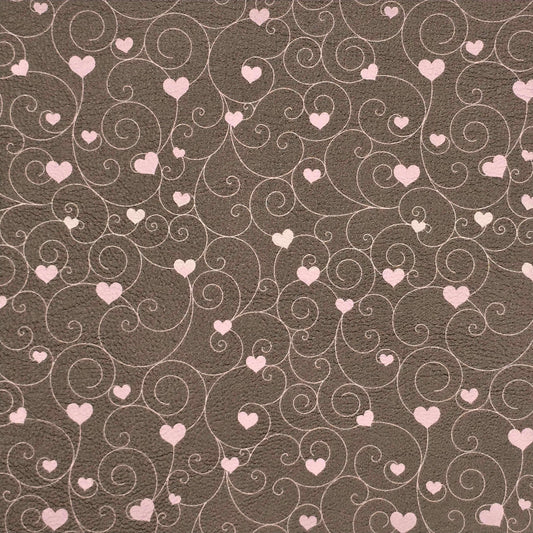 Mocha Hearts Artisan Leatherette