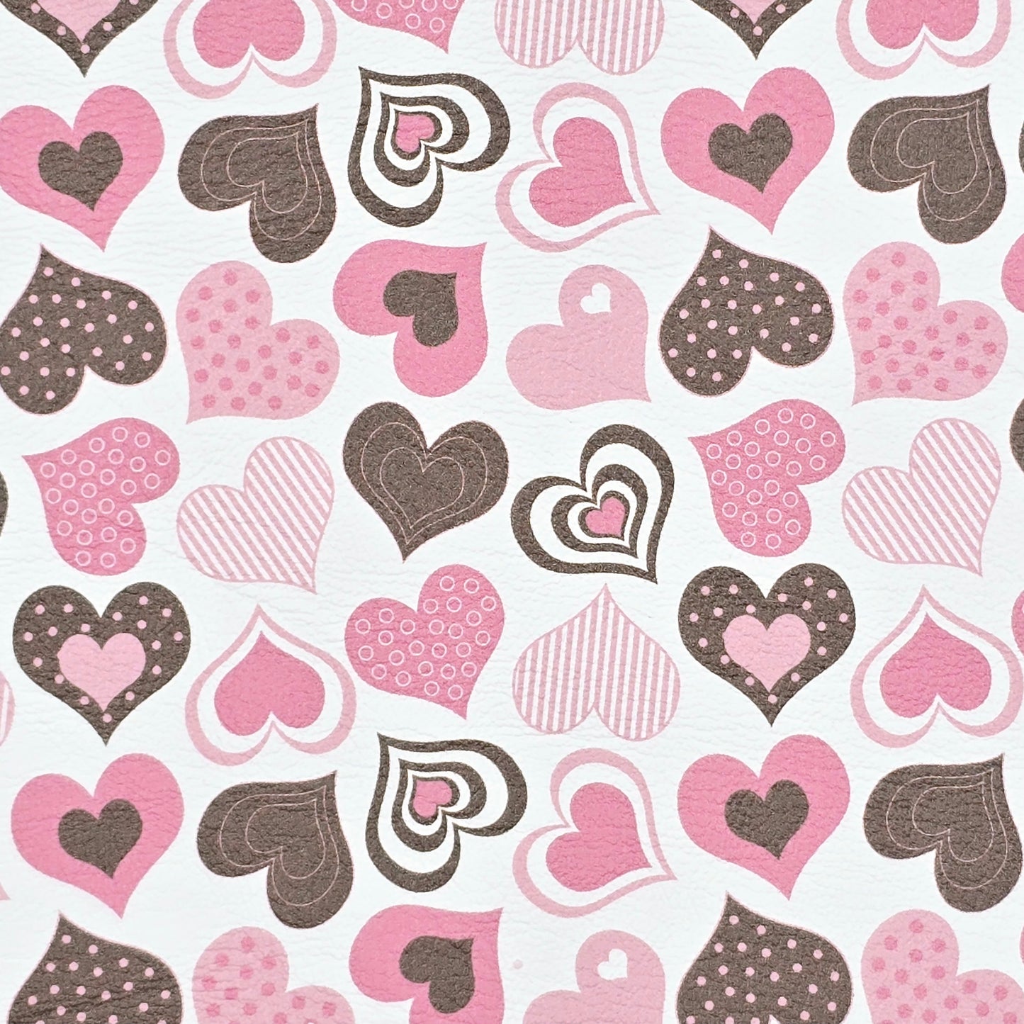 Strawberry and Chocolate Hearts Artisan Leatherette