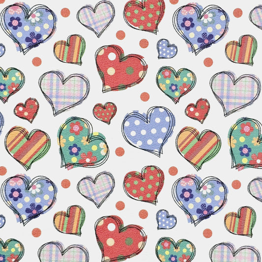 Funky Hearts Artisan Leatherette