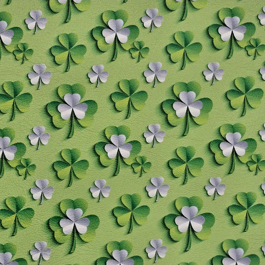 3D Paper Shamrock Artisan Leatherette