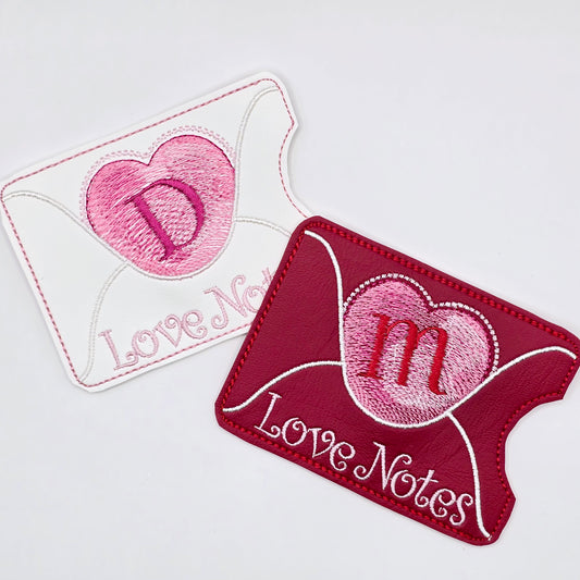 Monogrammed Valentines Gift Card or Gift Money Holder