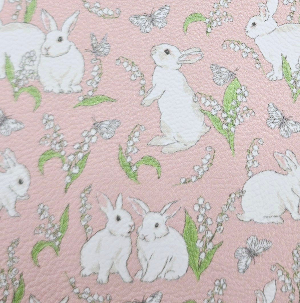 Lily of the Valley Bunnies Artisan Leatherette