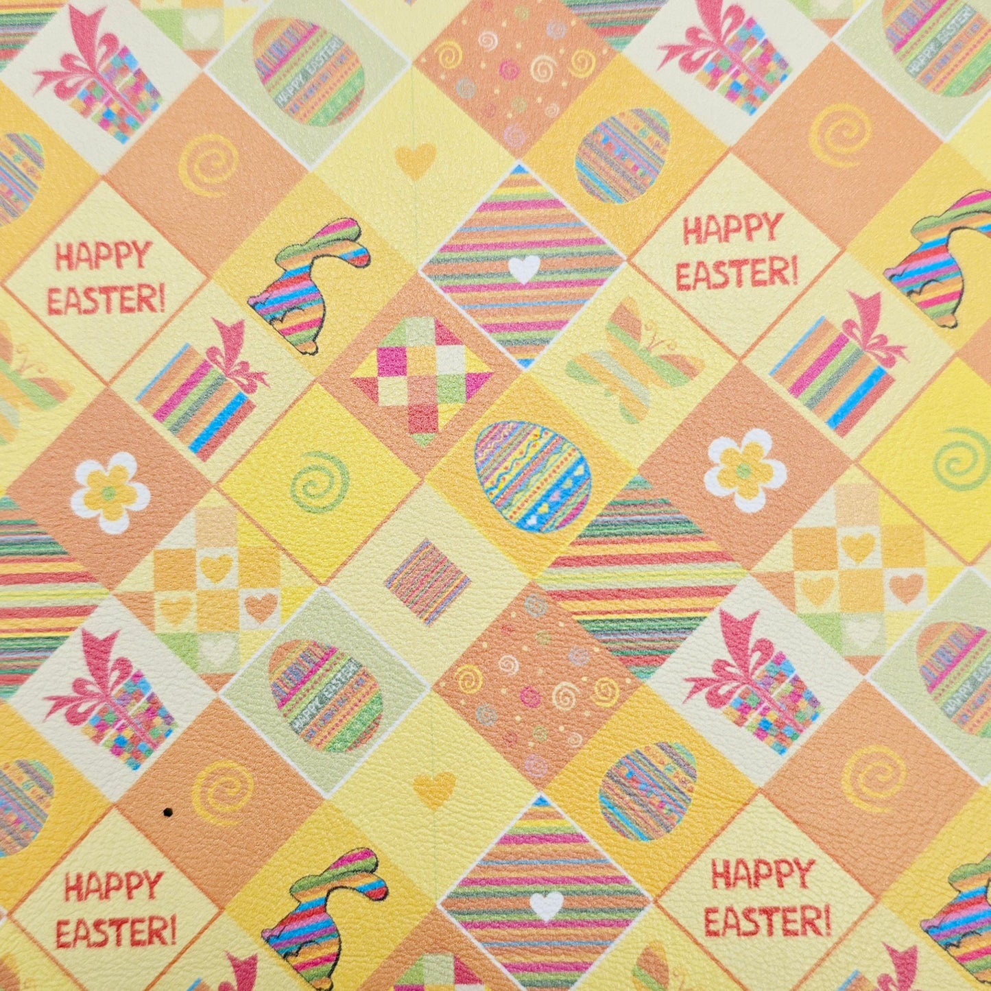 Easter Squares Artisan Leatherette