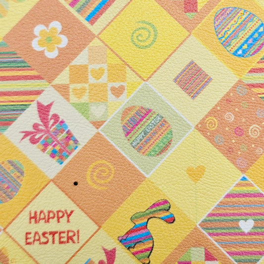 Easter Squares Artisan Leatherette