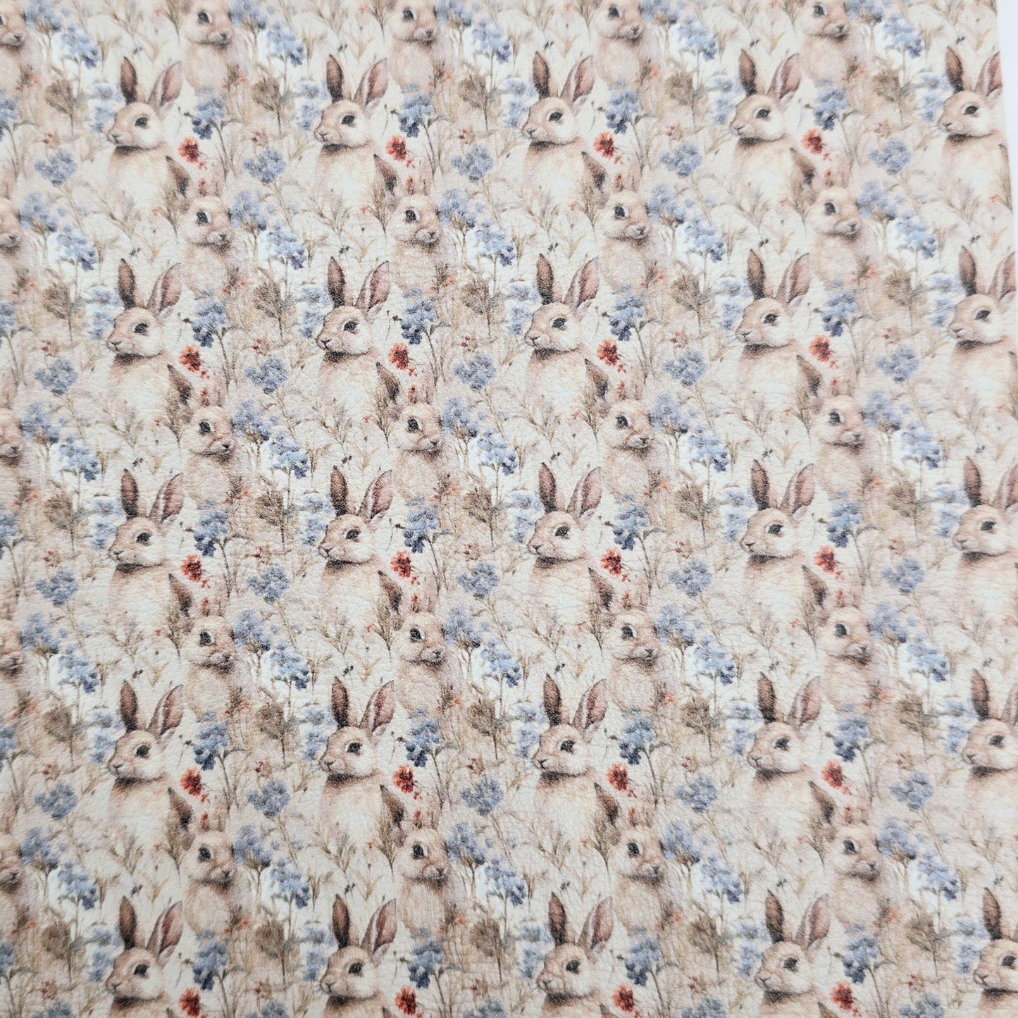 Bunnies in Bluebells Artisan Leatherette