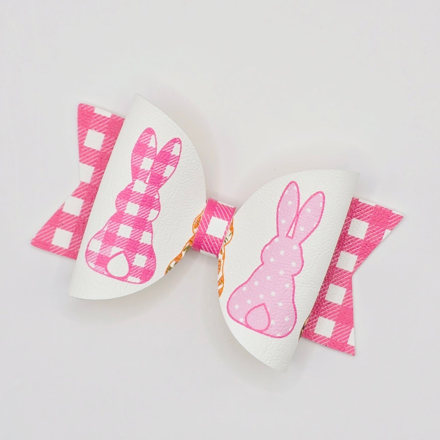 Printed Bunnies Leatherette Fabric Roll