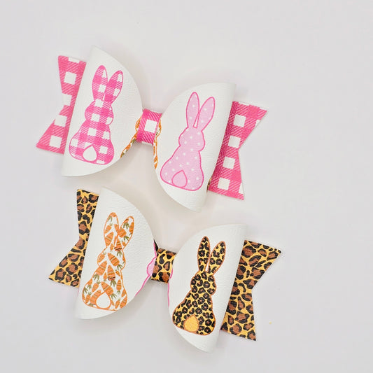 Printed Bunnies Leatherette Fabric Roll