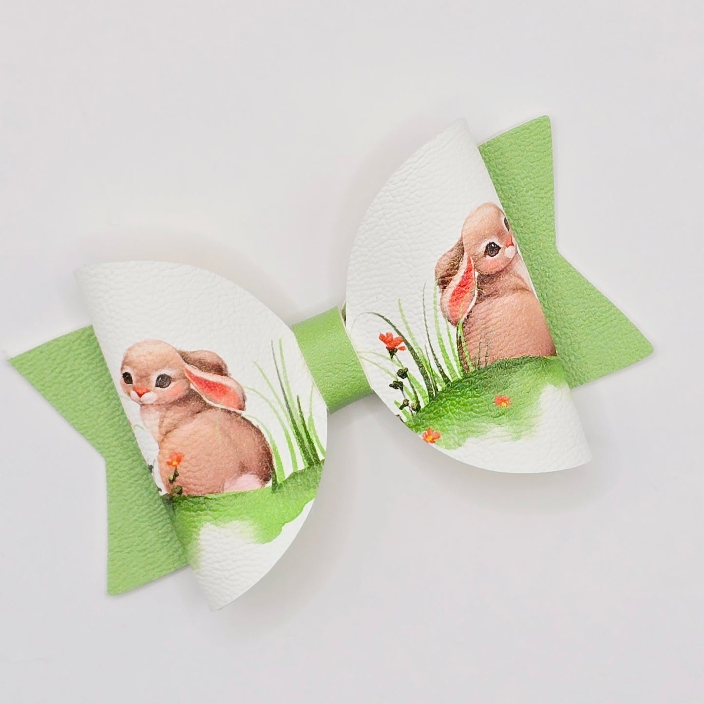 Shy Bunnies Leatherette Fabric Roll