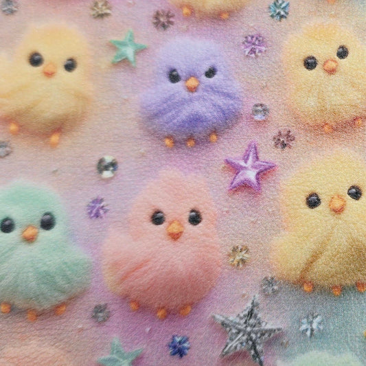 Pastel Furry Chicks Artisan Leatherette