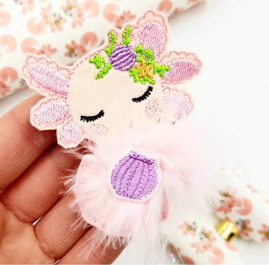 Axolotl Fur Baby  Embroidery File - Digital Embroidery File