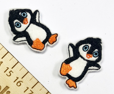 Dancing Penguin feltie in 2 sizes | Digital Embroidery File