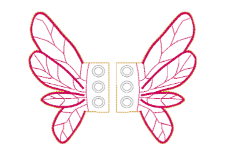 Fairy Shoe Wings | Digital Embroidery File