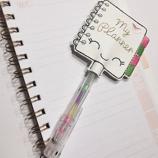 My Planner Embroidered Pen Topper