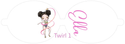 Personalised Gymnastics | Printed Leatherette Bow Loops