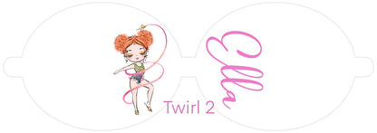 Personalised Gymnastics | Printed Leatherette Bow Loops