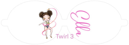 Personalised Gymnastics | Printed Leatherette Bow Loops