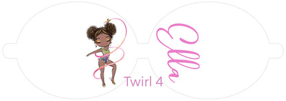 Personalised Gymnastics | Printed Leatherette Bow Loops