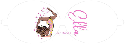 Personalised Gymnastics | Printed Leatherette Bow Loops