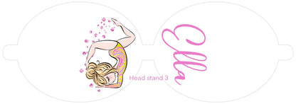 Personalised Gymnastics | Printed Leatherette Bow Loops