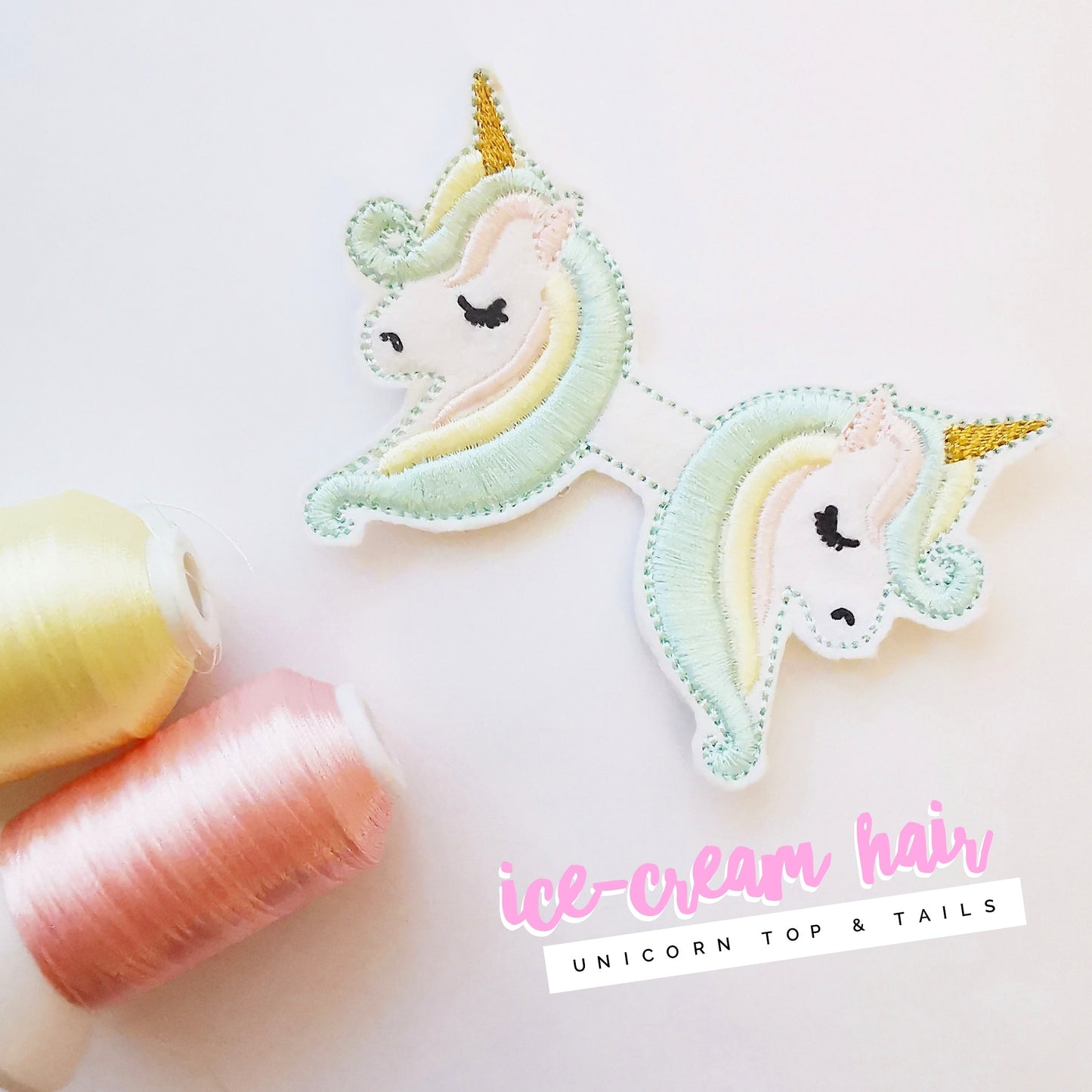 Embroidered Unicorn Tails