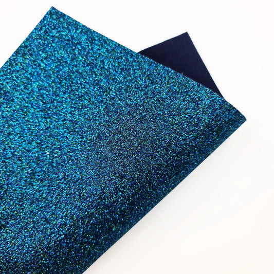 Columbia Blue Glitter Felt