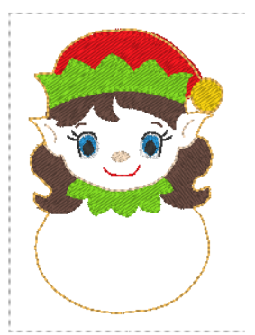 Miss Elfie Fur Baby  | Digital Embroidery File