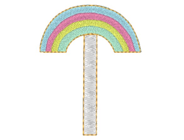 Rainbow Peeker | Digital Embroidery File