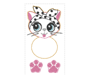 Sassy Cat Fur Baby | Digital Embroidery File