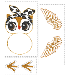 Sassy Owl Fur Baby | Digital Embroidery File